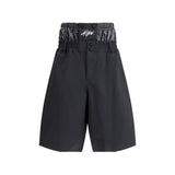 MONCLER x ASAP ROCKY Black Polyamide Bermuda Shorts