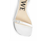 Loewe White Lamb Leather Platform Sandals