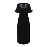 Fendi Black Viscose Cocktail Dress