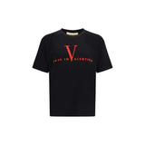 Valentino Black Cotton T-Shirt
