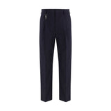 Prada Blue Cotton Casual Pants