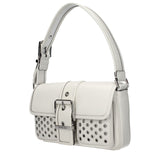 Michael Kors White Leather Shoulder Bag
