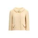 Valentino Beige Fleece Wool Coat