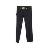 Gucci Black Viscose Dress Pants