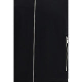 Prada Black Fleece Wool Shell Jacket