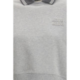 Miu Miu Gray Cotton Sweatshirt