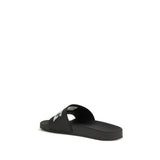 Balenciaga Black Rubber Sandals
