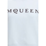 Alexander McQueen Blue Cotton Sweatshirt