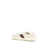 Gucci Beige Calf Leather Bos Taurus Low Top Sneakers