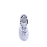 Alexander McQueen White Calf Leather Bos Taurus Platform Sneakers