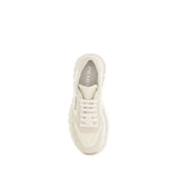Prada Beige Nylon Low Top Sneakers