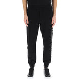 Alexander McQueen Black Cotton Athletic Pants