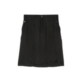 Saint Laurent Black Copper Mini Skirt