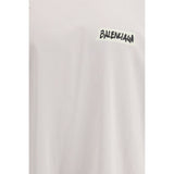 Balenciaga White Cotton T-Shirt