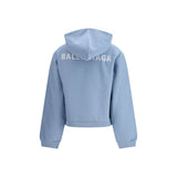 Balenciaga Blue Cotton Sweatshirt