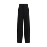 Balenciaga Black Cotton Dress Pants