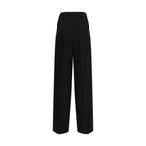 Balenciaga Black Cotton Dress Pants