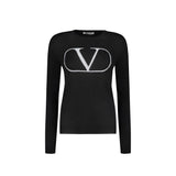 Valentino Black Virgin Wool Sweatshirt