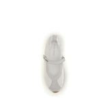 Miu Miu White Fabric Ballet Flats