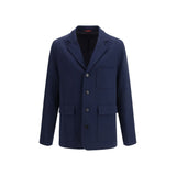 Gucci Blue Cotton Coat