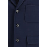 Gucci Blue Cotton Coat