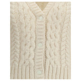 Moncler Beige Alpaca Vicugna Pacos Cardigan