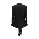 Valentino Black Fleece Wool Blazer