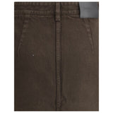 Saint Laurent Brown Denim Skirt