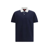 Gucci Blue Cotton Polo Shirt