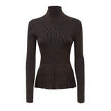 Bottega Veneta Brown Viscose Turtleneck