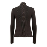 Bottega Veneta Brown Viscose Turtleneck