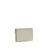Saint Laurent Beige Calf Leather Bos Taurus Wallet
