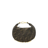 Fendi Brown Fabric Shoulder Bag