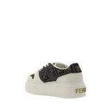 Fendi Brown Rubber Platform Sneakers