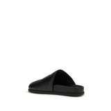 Givenchy Black Calf Leather Bos Taurus Mules