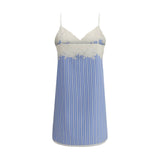 Miu Miu Blue Cotton Casual Dress