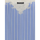 Miu Miu Blue Cotton Casual Dress