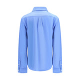 Miu Miu Blue Cotton Dress Shirt