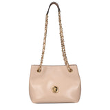 Versace Pink Leather Shoulder Bag
