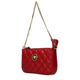 Versace Red Leather Handbag