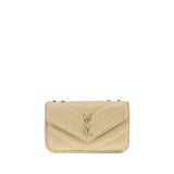 Saint Laurent Beige Lamb Ovis Aries Aries Shoulder Bag