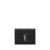 Saint Laurent Black Lamb Ovis Aries Aries Wallet