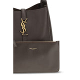 Saint Laurent Gray Calf Leather Bos Taurus Shoulder Bag