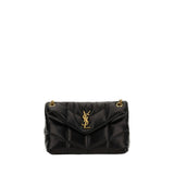 Saint Laurent Black Lamb Leather Shoulder Bag