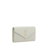 Saint Laurent White Calf Leather Bos Taurus Shoulder Bag
