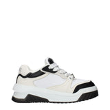 Versace White Leather Low Top Sneakers