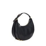 Fendi Black Calf Leather Bos Taurus Shoulder Bag