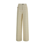 Gucci Beige Cotton Casual Pants