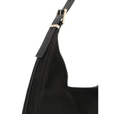 Michael Kors Black Calf Leather Bos Taurus Shoulder Bag