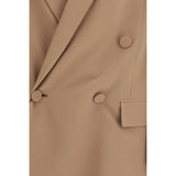 Saint Laurent Beige Silk Blazer